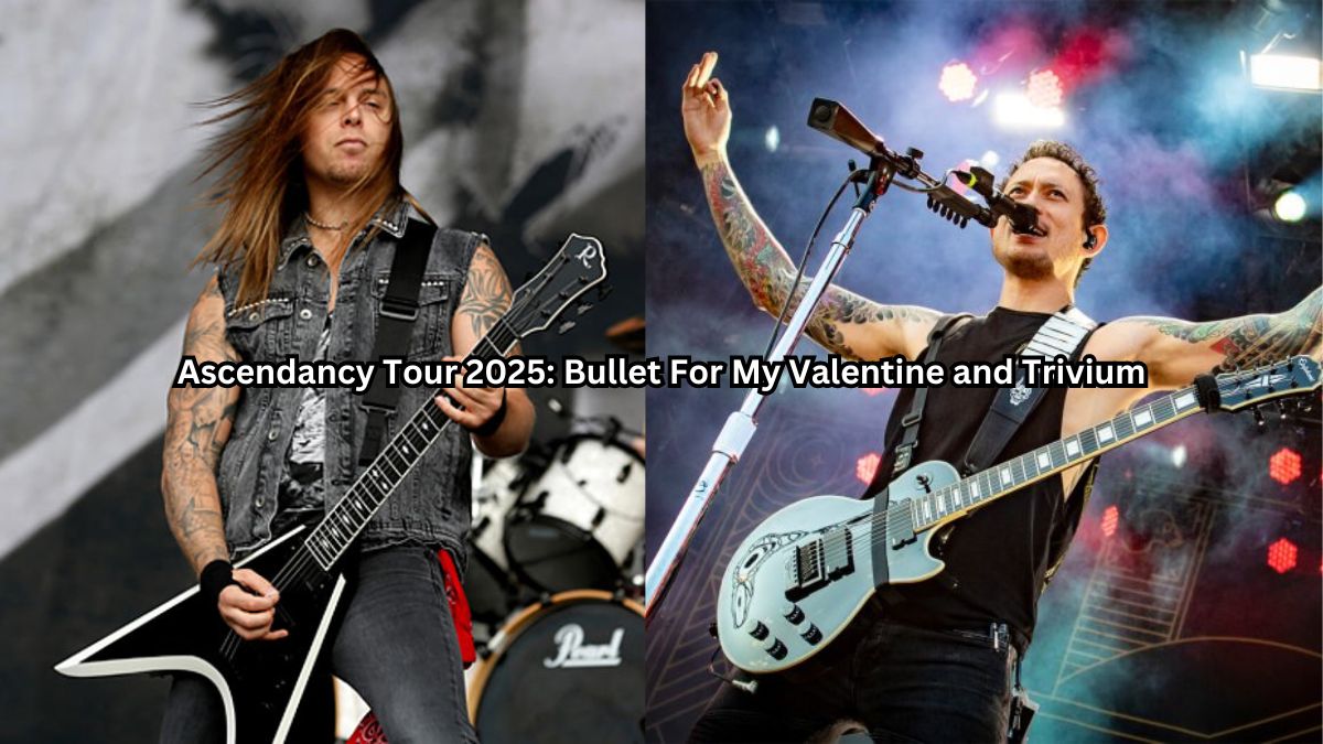 Matthew Tuck of Bullet and Matt Heafy of Trivium. Photos: GETTY IMAGES